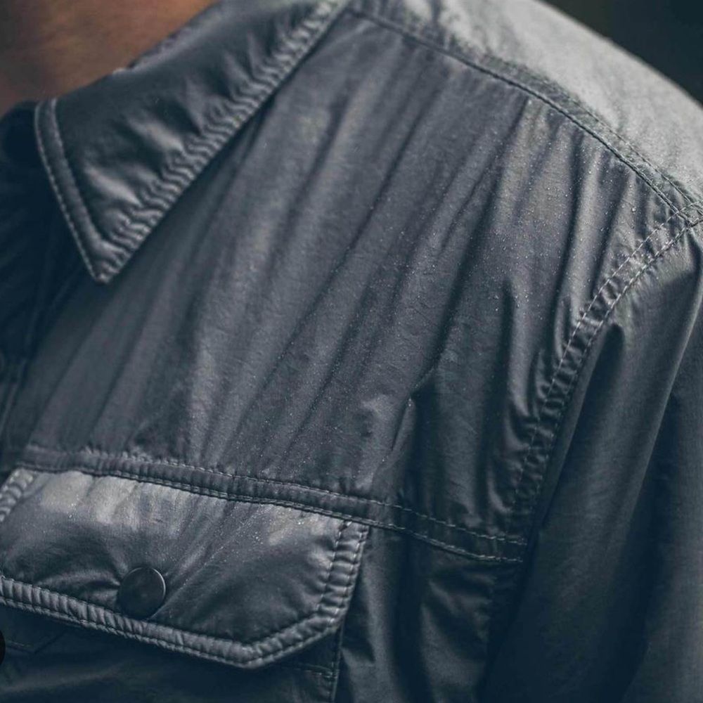 Taylor Stitch x Mission Workshop Men's Albion Jacket L Charcoal Shirt Jacket - Picture 3 of 7